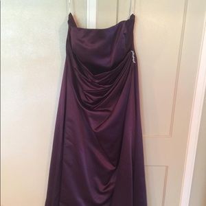 Davids Bridal Plum Dress